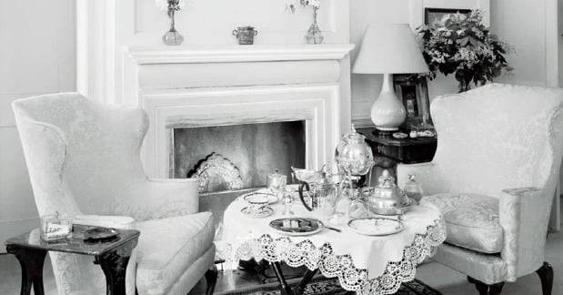 1938년 애프터눈티를 즐겼던 영국 런던의 한 응접실. /영국역사관