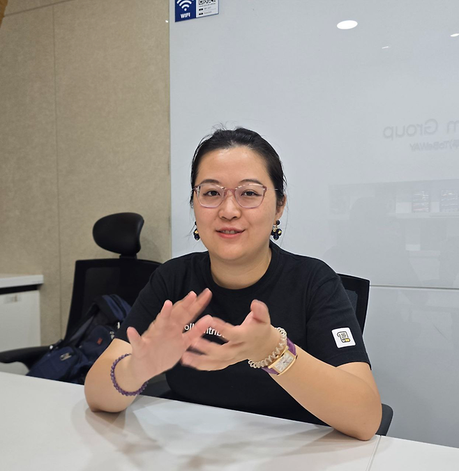 샌디 팽 스크롤 창업자<최근도 기자>