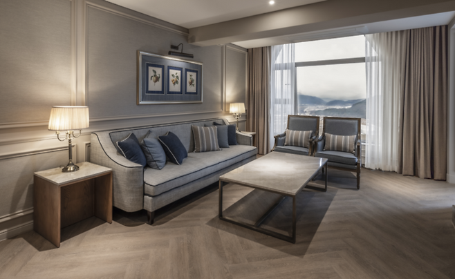 럭셔리 브랜드 그랜드 켄싱턴 체험 객실 모습. [사진출처 = 이랜드파크]