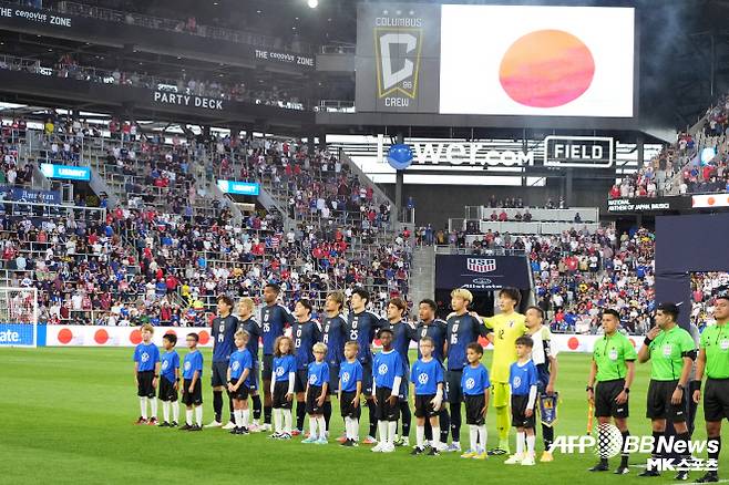 일본 축구 대표팀이 9월 A매치 2연전을 1무 1패로 마쳤다. 사진=AFPBBNews=News1