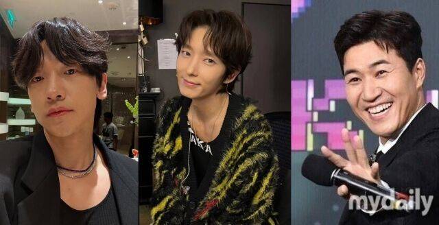 가수 비, 배우 이준기, 가수 김종민(왼쪽부터)./비, 이준기 소셜미디어, 마이데일리 DB