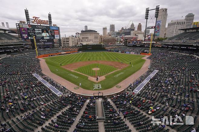 [디트로이트=AP/뉴시스] 메이저리그 디트로이트 타이거스의 홈구장인 코메리카 파크. 2022.09.30.