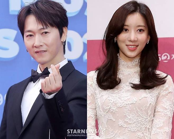 가수 장우혁(왼쪽), 배우 오채이 /사진=스타뉴스