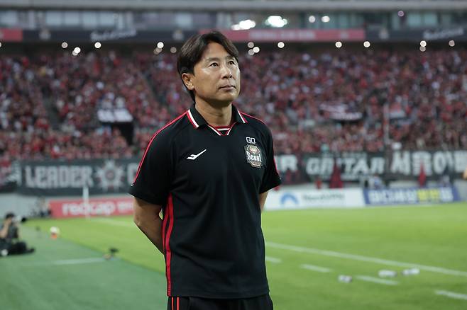 서울월드컵경기장/ K리그1/ FC서울 vs FC안양/ 서울 김기동 감독/ 사진 곽동혁