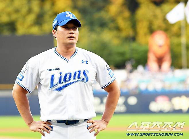 11일 대구 라이온즈파크에서 열린 삼성 라이온즈와 SSG 랜더스의 경기를 앞두고 오승환 은퇴 투어가 진행됐다. 대구=박재만 기자 pjm@sportschosun.com/2025.09.11/