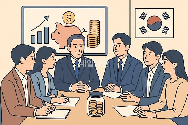 금융위원회는 ‘청년미래적금’의 상품 설계를 위해 태스크포스(TF)를 구성하고 12일 오후 정부서울청사에서 킥오프 회의를 열었다. ⓒ데일리안 AI 삽화 이미지