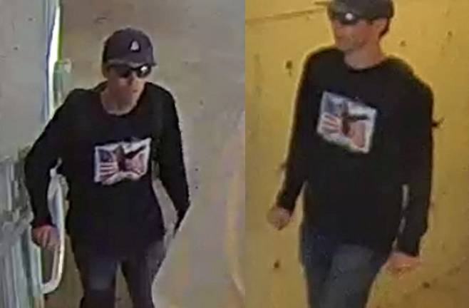 유타주 공공안전국이 11일(현지시간) 공개한 보안 카메라 영상 속에 미국 유타밸리대학교에서 열린 행사 도중 발생한 찰리 커크 미국 우파 활동가 총격 사망 사건과 관련해 용의자로 지목된 인물이 담겨 있다. 로이터연합뉴스