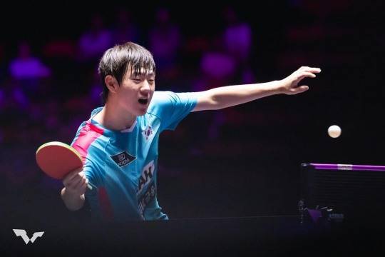 WTT 챔피언스 마카오에 나선 오준성의 경기 장면. 사진[연합뉴스]