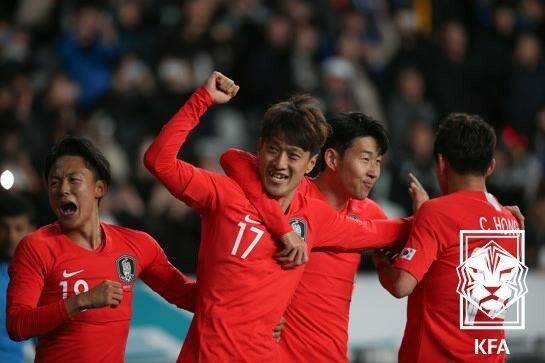 2019년 3월(울산) 볼리비아 친선경기 경기장면./대한축구협회