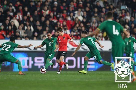 2019년 3월(울산) 볼리비아 친선경기 경기장면./대한축구협회