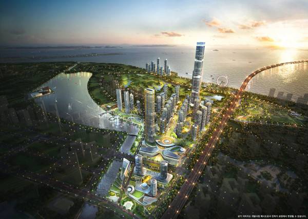 인천 송도 6·8공구 랜드마크시티(아이넥스시티) 조감도.