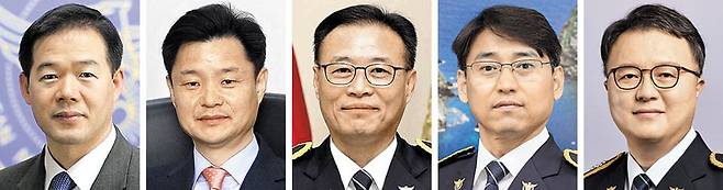 (왼쪽부터)한창훈, 박정보, 황창선, 엄성규, 김성희