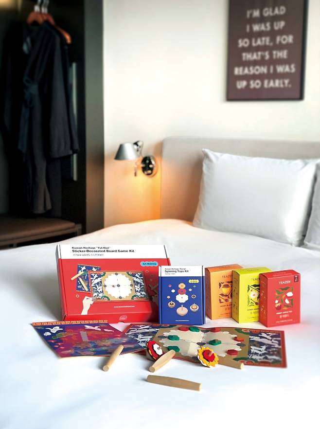 K-전통놀이 아트 키트. (글래드 호텔 제공)