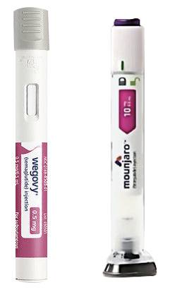 위고비, 마운자로(왼쪽부터)