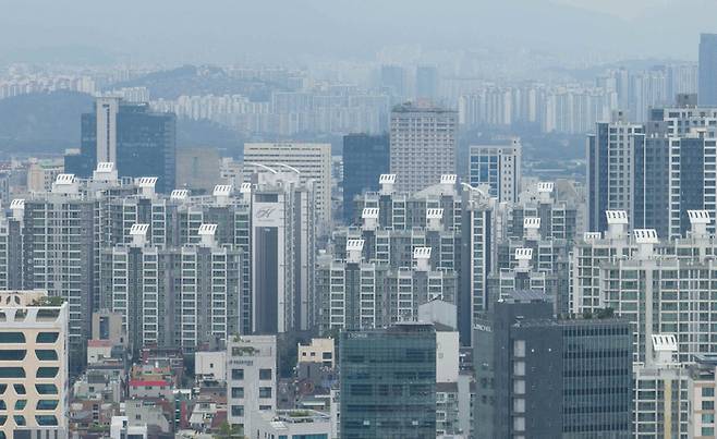 서울 시내 아파트 단지 전경. 연합뉴스