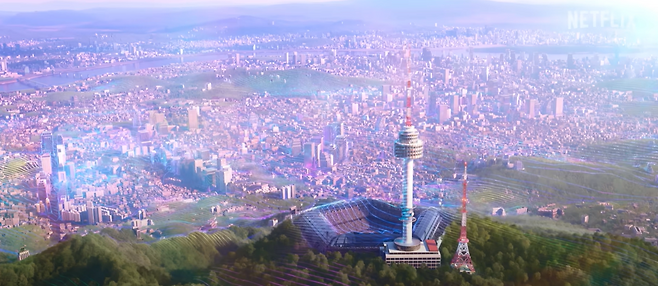 남산타워. [넷플릭스 ‘케이팝 데몬 헌터스’]