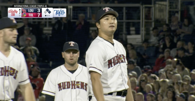 MiLB 중계방송 화면 캡처