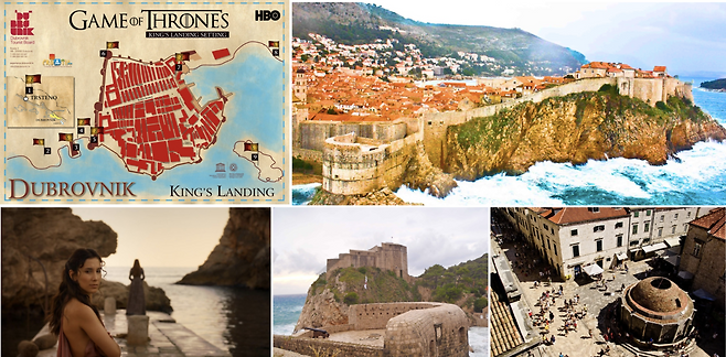 왕좌의 게임 테마 투어 명소들. 사진제공|크로아티아관광청/CNTB
