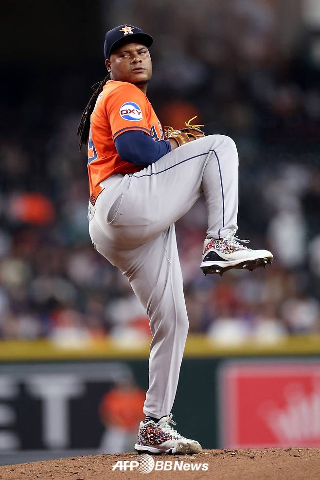 휴스턴 애스트로스 선발 투수 프램버 발데스. /AFPBBNews=뉴스1