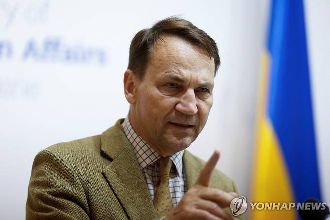 라도스와프 시코르스키 폴란드 외무장관 [로이터 연합뉴스. 재판매 및 DB 금지]