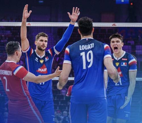 프랑스 남자배구 대표팀 선수들 [FIVB 홈피 캡처. 재판매 및 DB 금지]