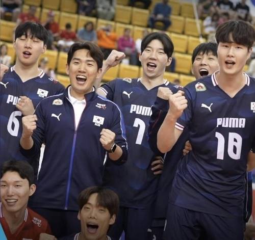 한국 남자배구 대표팀 [FIVB 홈피 캡처. 재판매 및 DB 금지]