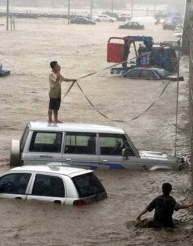 2002년 강릉 루사 [연합뉴스 자료사진]