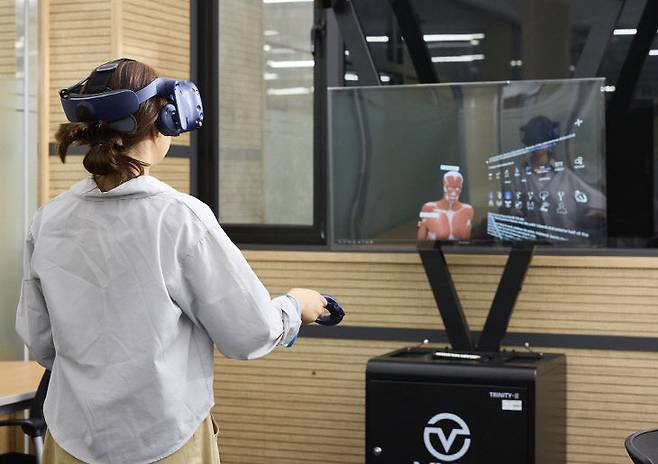 대전보건대 AR/VR실습. /대전보건대 제공