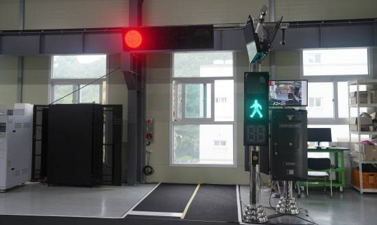 ㈜송우인포텍 사옥에 마련된 교통시스템 모형