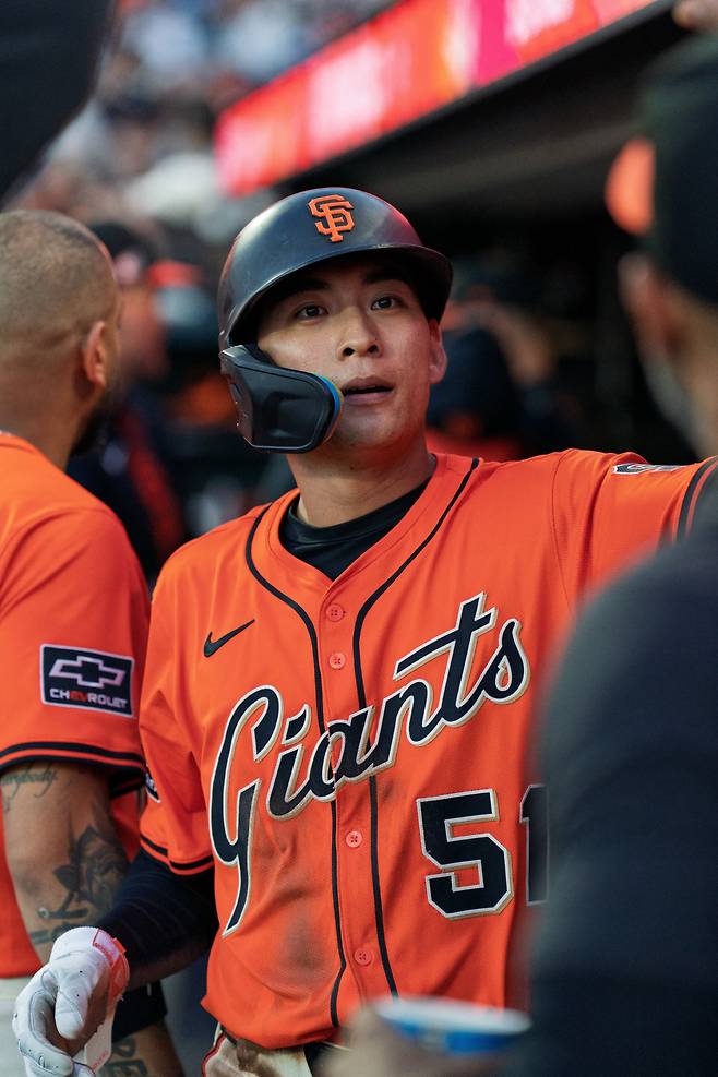 샌프란시스코 자이언츠 팬들이 이정후가 14일(한국시각) LA 다저스전에 결장한 것에 분노하고 있다. Imagn Images연합뉴스