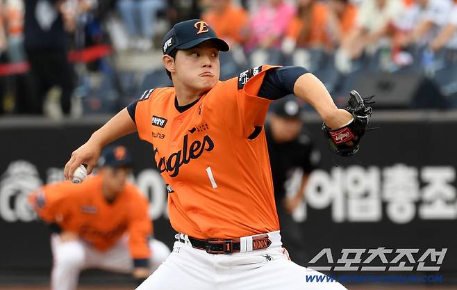 14일 대전 한화생명볼파크에서 열린 한화 이글스와 키움 히어로즈의 경기. 한화 문동주가 역투하고 있다. 대전=박재만 기자 pjm@sportschosun.com/2025.09.14/