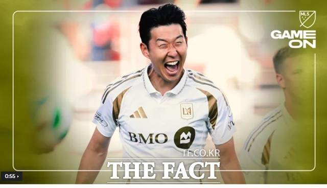 킥오프 53초 만에 선제골을 터뜨린 손흥민./LAFC