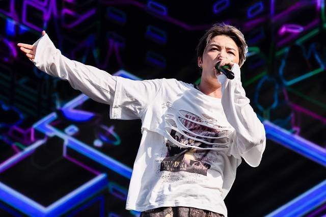 가수 김재중이 14일 '사운드플래닛페스티벌 2025'에 출연해 열정적인 공연을 펼쳤다./롤링홀