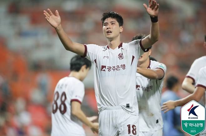 광주FC 박인혁. 사진=프로축구연맹