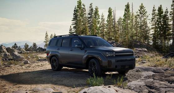 현대차 미국 앨라배마주에서 생산하는 싼타페 하이브리드 차량. 사진 현대차 홈페이지