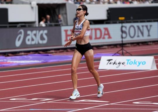 최경선, 도쿄 세계선수권 여자 마라톤 29위. 사진(도쿄 로이터=연합뉴스)