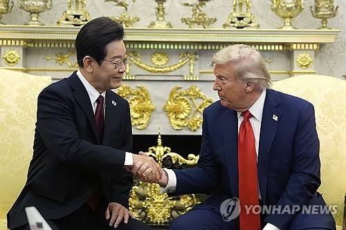 지난 8월 열린 한미정상회담 모습 [AP 연합뉴스 자료사진. 재판매 및 DB 금지]