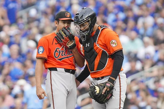 ▲ 볼티모어 오리올스 일본인 우완투수 스가노 토모유키 ⓒ연합뉴스/AP