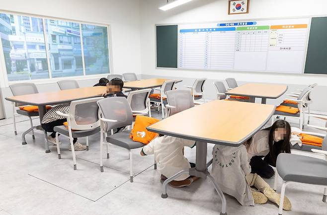 마곡안전체험관 지진체험 모습 [서울 강서구 제공. 재판매 및 DB 금지]