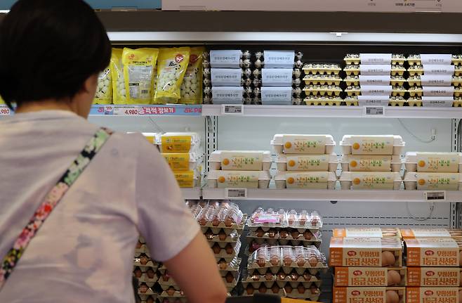 지난 2일 서울 한 대형마트 계란 매장 모습. /연합뉴스