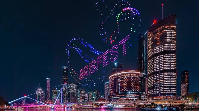 브리즈번 페스티벌 드론쇼 스카이로어