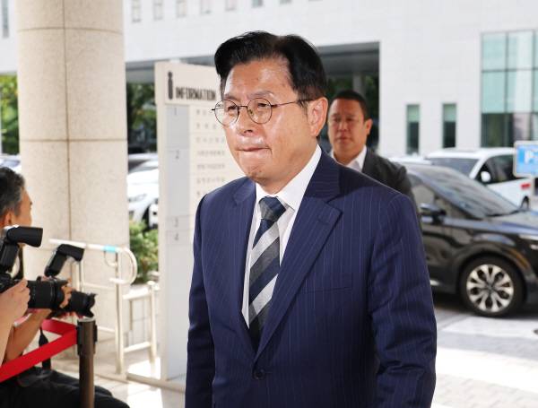 황교안 대표, ‘패스트트랙 사건’ 결심 공판 출석.연합뉴스