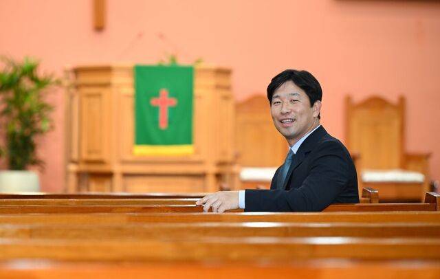 남궁혁  목사가 최근 서울 양천구 성암교회 예배당에서 교회 비전에 대해 이야기 하고 있다. 신석현 포토그래퍼