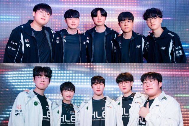 KT롤스터(위), 한화생명e스포츠. /LCK