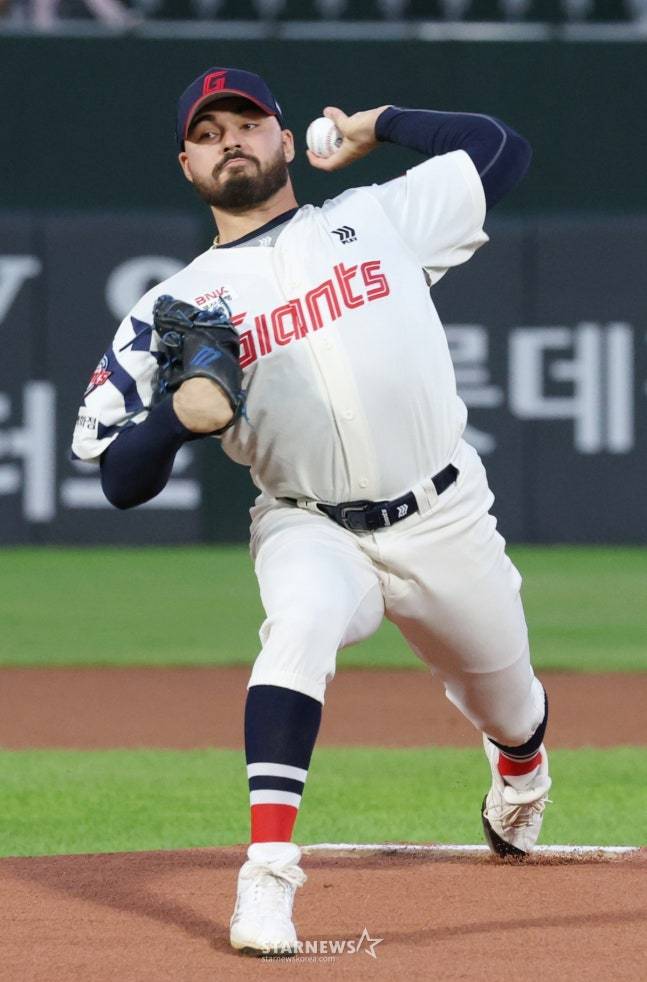 감보아의 투구 장면. /사진=김진경 대기자