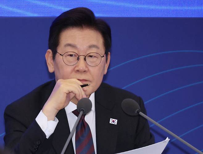 10일 서울 마포구 프론트원에서 열린 국민성장펀드 보고대회에 참석한 이재명 대통령(사진=연합뉴스)