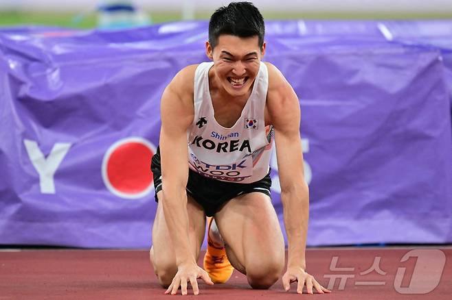 우상혁. ⓒ AFP=뉴스1