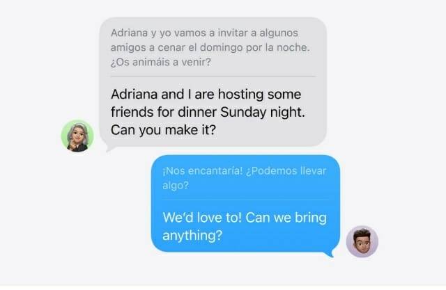 iOS26에서 실시간 번역 기능도 추가됐다. (출처=애플)