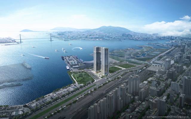 ‘롯데캐슬 드메르’ 광역조감도(주경)