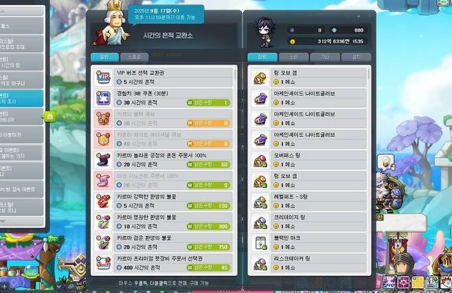 ▲ 본무대가 그란디스로 옮겨진만큼, 코인샵을 보완하는 등으로 보스 트라이 동기 부여를 높였으면 한다고